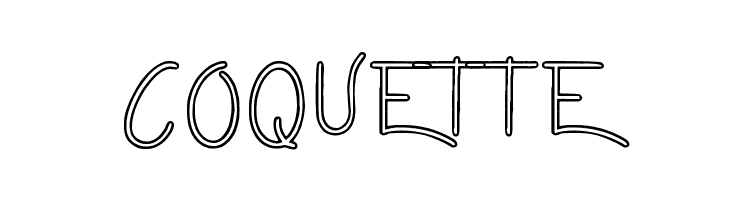 Lazy Girls hollow  Free Fonts Download