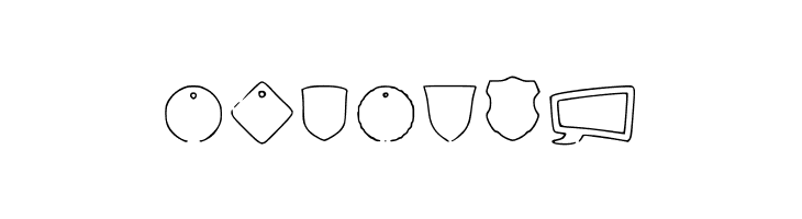Labels Outline  Free Fonts Download