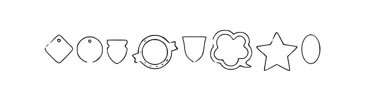 Labels Outline  Free Fonts Download