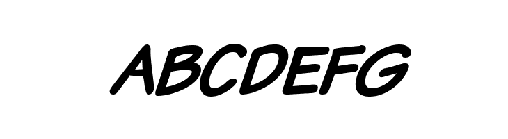 VTCSundaykomixcapsboldItalic  Free Fonts Download