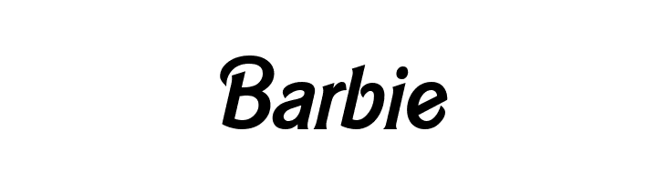 Barbie Barbie MediumItalic Font