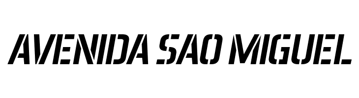 Aero Matics Stencil Italic  Free Fonts Download