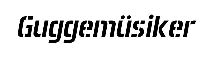 Aero Matics Stencil Italic  Free Fonts Download