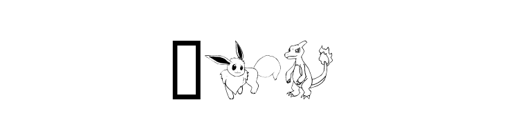 Tyler's Pokemon  Free Fonts Download