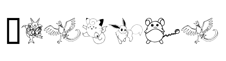 Tyler's Pokemon  Free Fonts Download