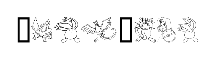 Tyler's Pokemon  Free Fonts Download
