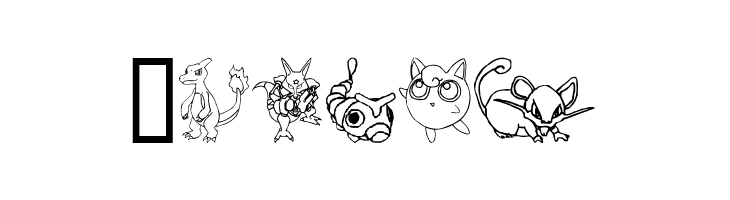 Tyler's Pokemon  Free Fonts Download