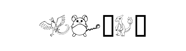 Tyler's Pokemon  Free Fonts Download