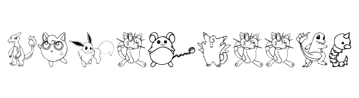 Tyler's Pokemon  Free Fonts Download