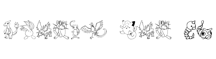 Tyler's Pokemon  Free Fonts Download