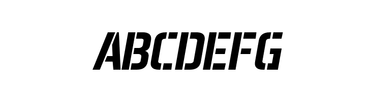 Aero Matics Stencil Bold Italic  Free Fonts Download