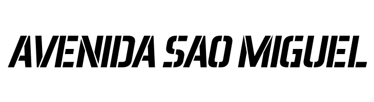 Aero Matics Stencil Bold Italic  Free Fonts Download