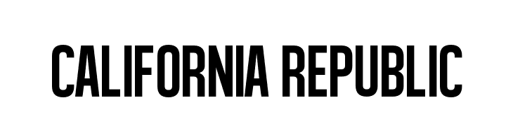 CALIFORNIA%2BREPUBLIC Alégre Sans Font