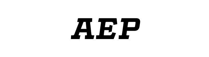 AEP Slabby Prices Italic Font
