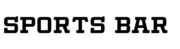 SPORTS%2BBAR%2B Slabby Prices Regular Font