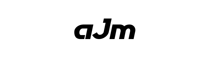 aJm Futurex Phat Italic Font