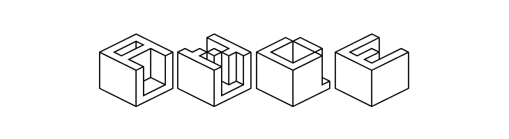 Qbicle 4 BRK  Free Fonts Download