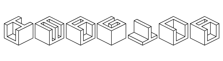 Qbicle 4 BRK  Free Fonts Download