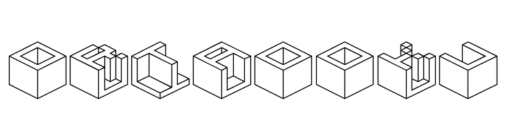Qbicle 4 BRK  Free Fonts Download