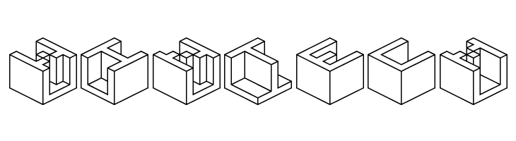 Qbicle 4 BRK  Free Fonts Download