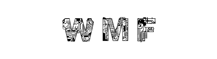 CF Circuit Electrique Regular  Free Fonts Download