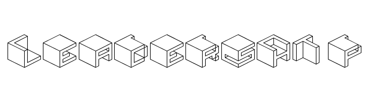 Qbicle 2 BRK  Free Fonts Download