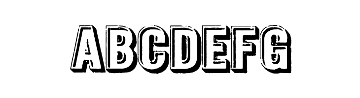 ABCDEFG Intaglio DEMO Font