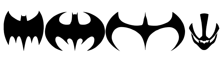 Batman Evolution Logo Font  Free Fonts Download