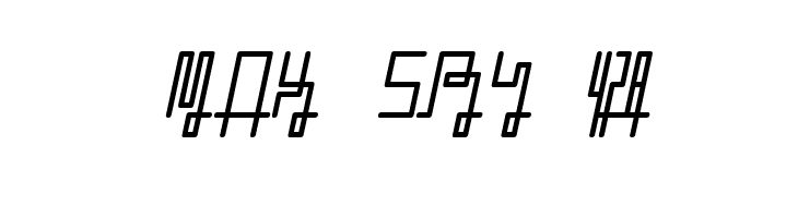 ZETUEcript Oblique  Free Fonts Download