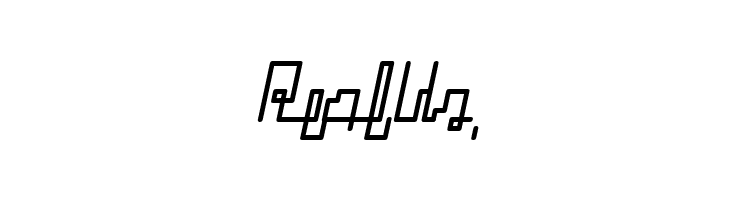 ZETUEcript Oblique  Free Fonts Download