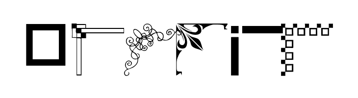 wmcorners1  Free Fonts Download