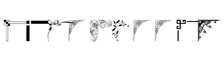 wmcorners1  Free Fonts Download