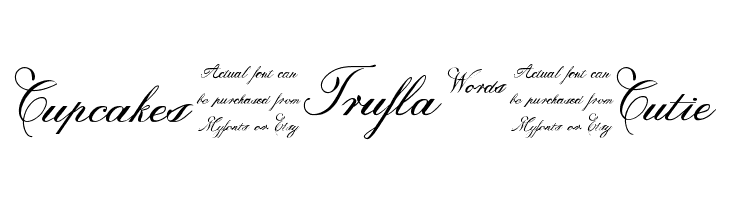 Trufla Words  Free Fonts Download