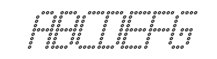 Cross led tfb Italic  Free Fonts Download