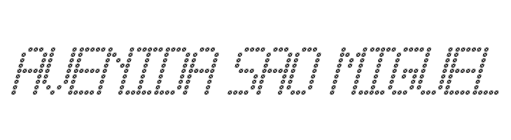 Cross led tfb Italic  Free Fonts Download