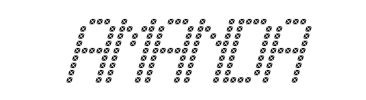 Cross led tfb Italic  Free Fonts Download