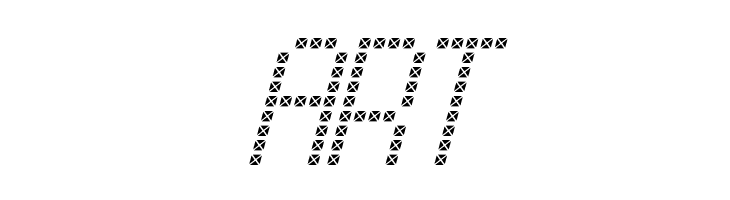 Cross led tfb Italic  Free Fonts Download