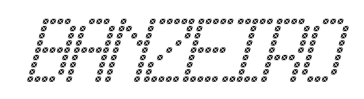 Cross led tfb Italic  Free Fonts Download