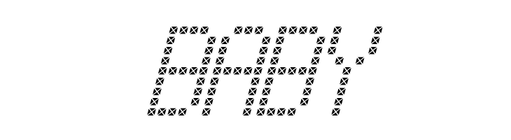 Cross led tfb Italic  Free Fonts Download