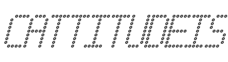 Cross led tfb Italic  Free Fonts Download