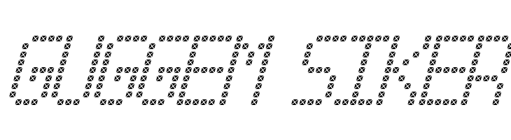 Cross led tfb Italic  Free Fonts Download