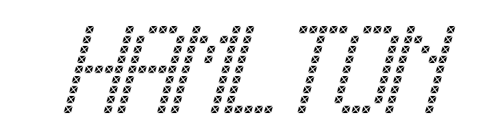 Cross led tfb Italic  Free Fonts Download