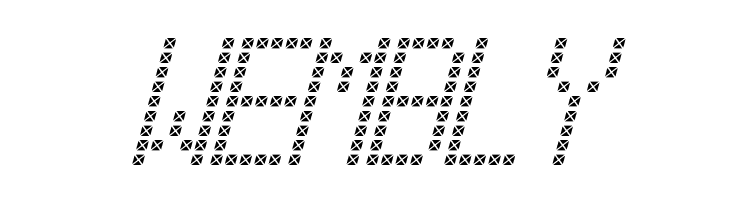 Cross led tfb Italic  Free Fonts Download