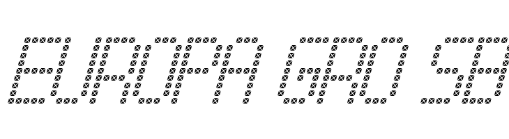 Cross led tfb Italic  Free Fonts Download
