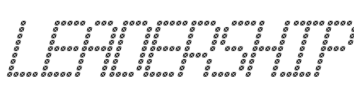 Cross led tfb Italic  Free Fonts Download