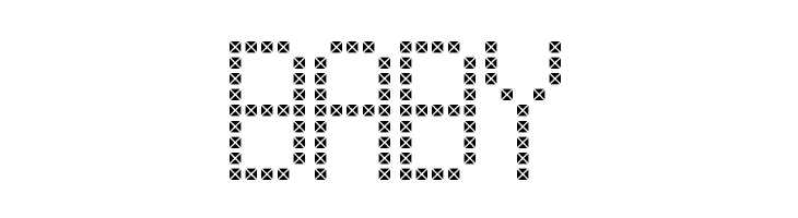 Cross led tfb  Free Fonts Download