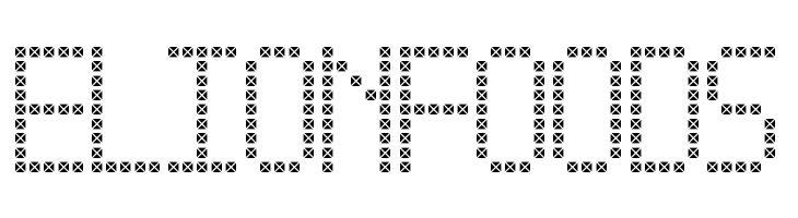 Cross led tfb  Free Fonts Download