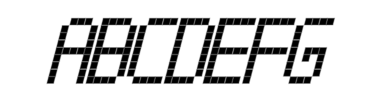 Cross led tfb bold Italic  Free Fonts Download