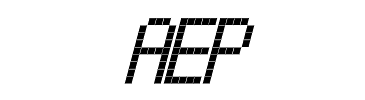 Cross led tfb bold Italic  Free Fonts Download