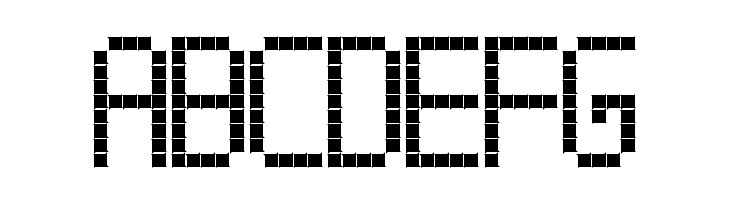 Cross led tfb bold  Free Fonts Download